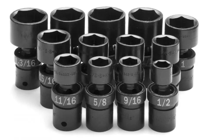 SK Tools - Set Socket Impact Swiv Fractional 13pc - 34300 SK Tools