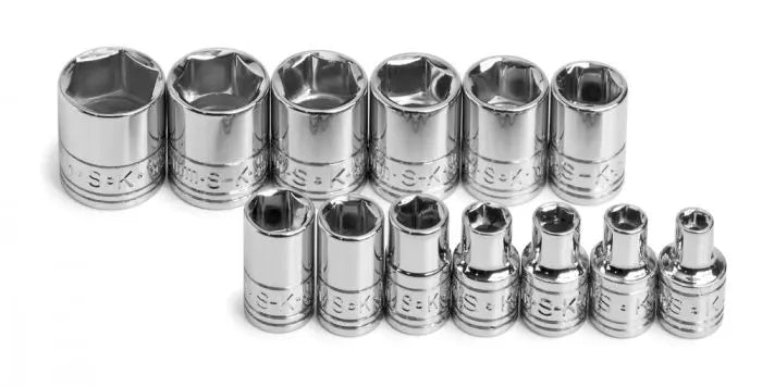 SK Tools - Set Socket 1/4dr Standard 6pt Metric 13pc - 1313 SK Tools