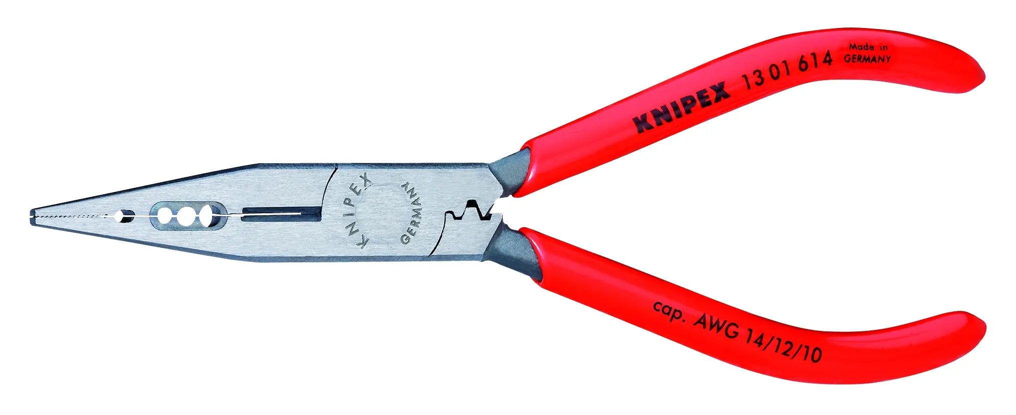Knipex 13 01 614 SBA KN | 4-In-1 Electricians' Pliers, 10,12,14 AWG Knipex