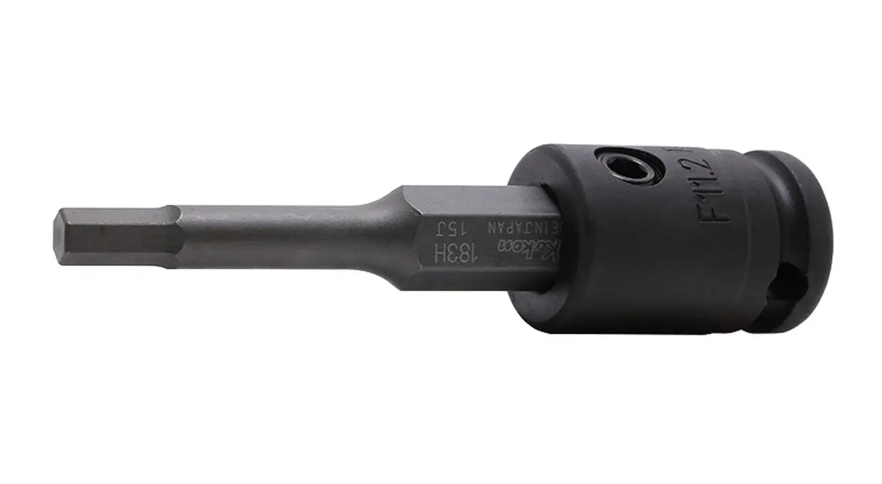 Ko-ken Tools 3/8 Sq. Dr. Bit Socket 3mm Hex Length 92mm Ko-ken Tools