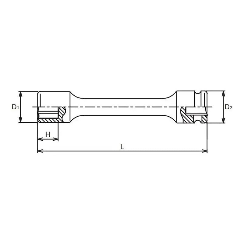 Ko-ken Tools 3/8 Sq. Dr. Extension Socket 10mm 6 point Length 100mm Ko-ken Tools