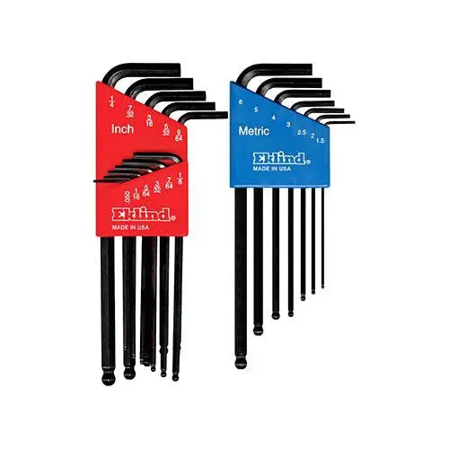 Eklind Set of 18 Ball End Hexagon L-Key Combo Pack - EK 13218 Hexagon L-Key Combo Eklind
