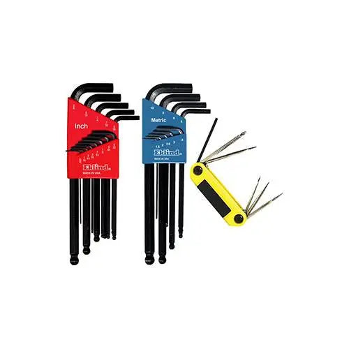 Eklind Set of 28 Ball End Hexagon L-Key and Ergo Fold-Up Combo Pack - EK 13228 Hexagon L-Key and Fold-Up Combo Eklind
