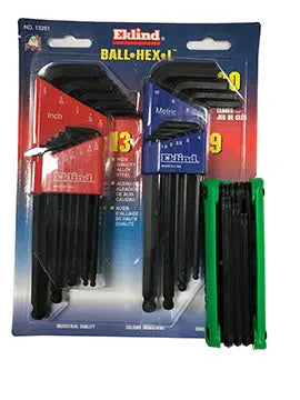 Eklind Set of 30 Ball End Hexagon L-Key and Ergo Fold-Up Combo Pack - EK 13281 Hexagon L-Key and Fold-Up Combo Eklind