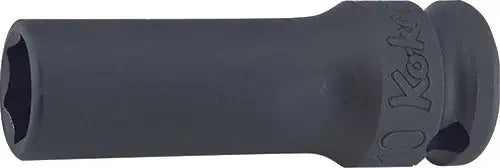 Ko-ken Tools 3/8 in Square Drive 6-Point Thin Wall Semi-Deep Impact Socket, 6mm - 13301X-6