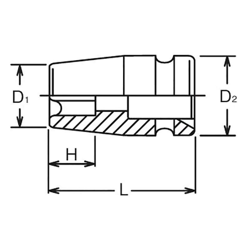 Ko-ken Tools 3/8 Sq. Dr. Impact TORXÂ® E11 Socket - Length 32mm Ko-ken Tools