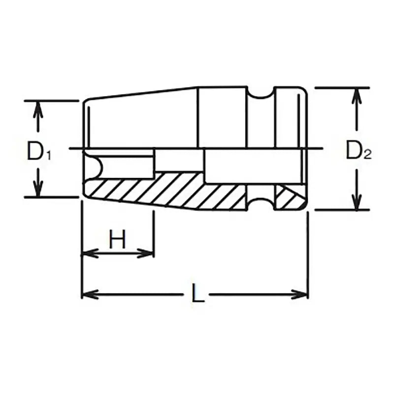 Ko-ken Tools 3/8 Sq. Dr. Impact TORXÂ® E16 Socket - Length 32mm Ko-ken Tools