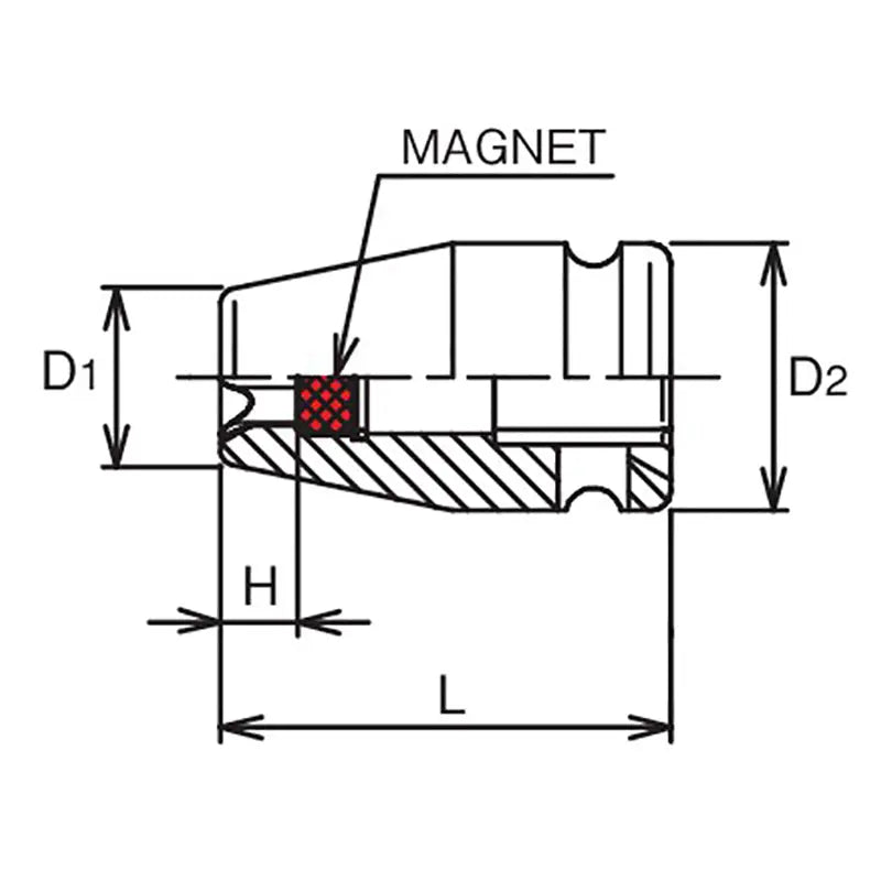 Ko-ken Tools 3/8 Sq. Dr. Impact TORXÂ® E8 Socket w/ Magnet - Length 32mm Ko-ken Tools