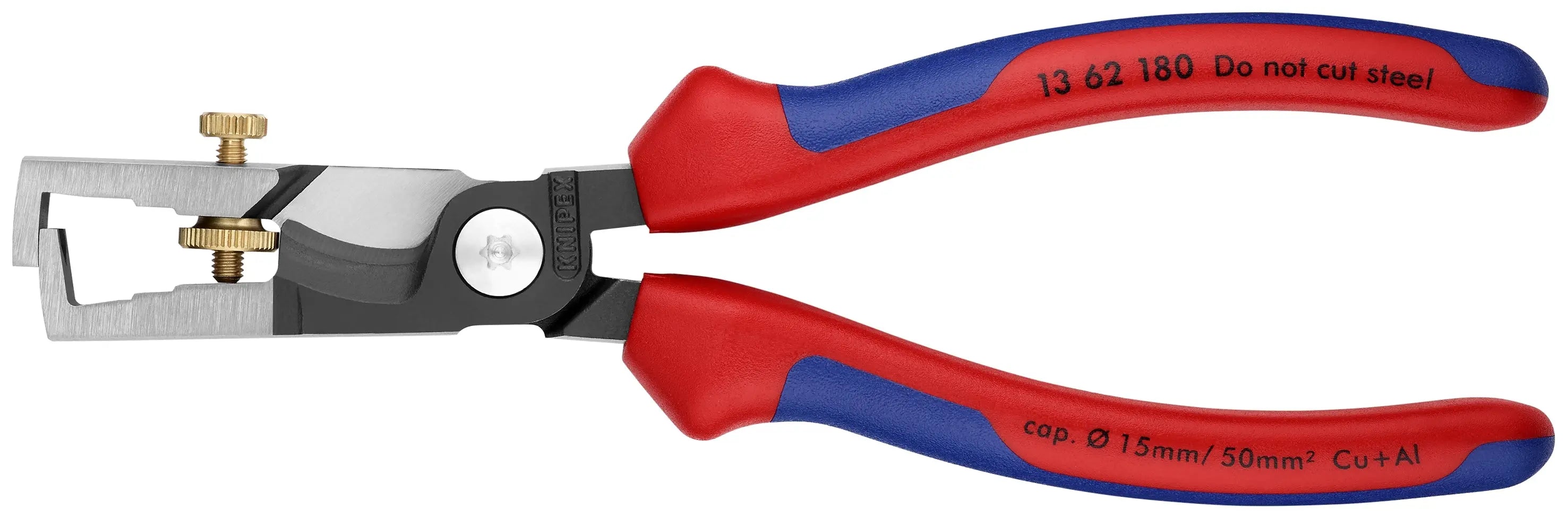Knipex 13 62 180 KN | StriX Insulation Strippers w/ Cable Shears, Multi-Component Knipex