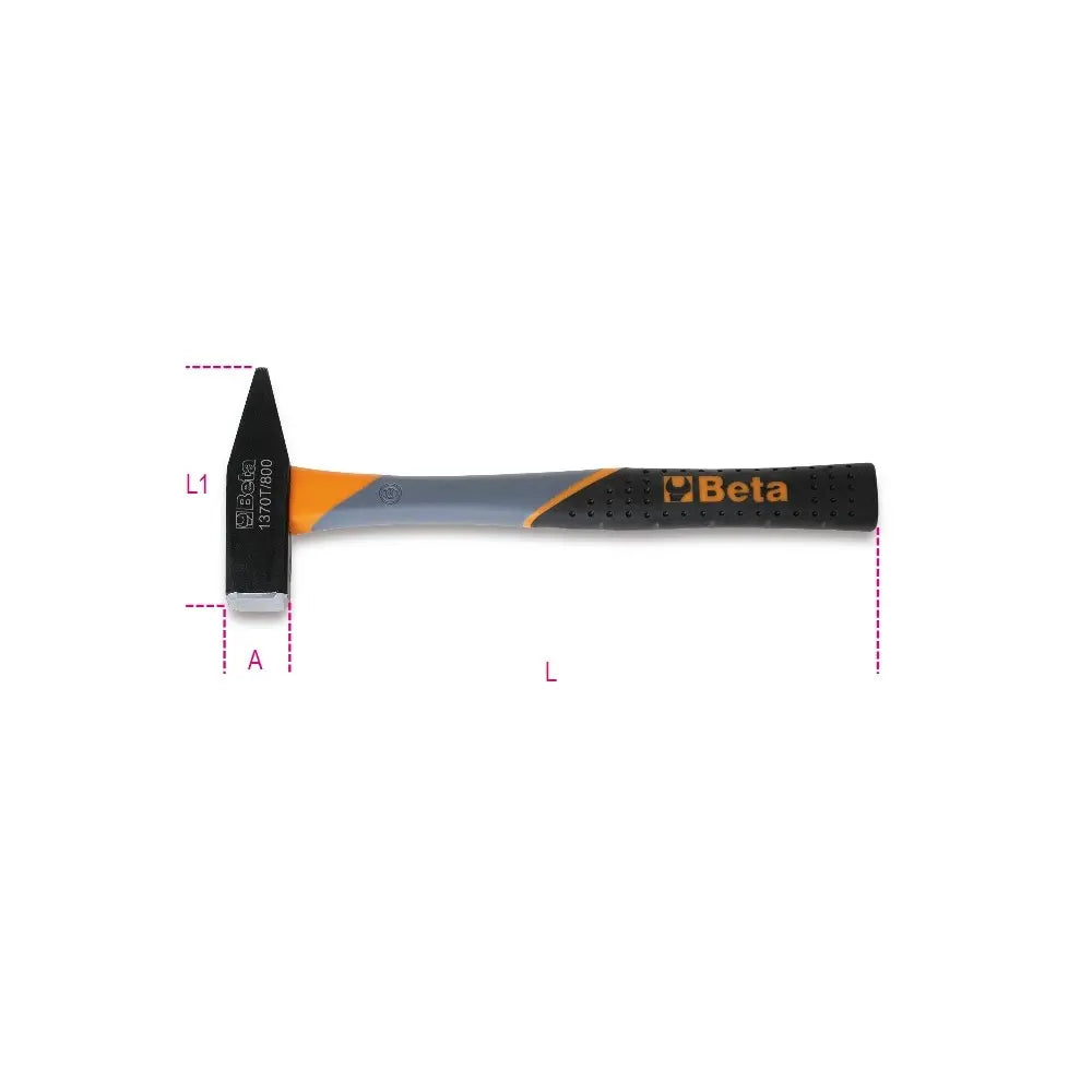 Beta Tools (Article# 1370T 300) 11 oz Mechanic's Hammer with Fiberglass Handle - BT 13700630 Beta Tools