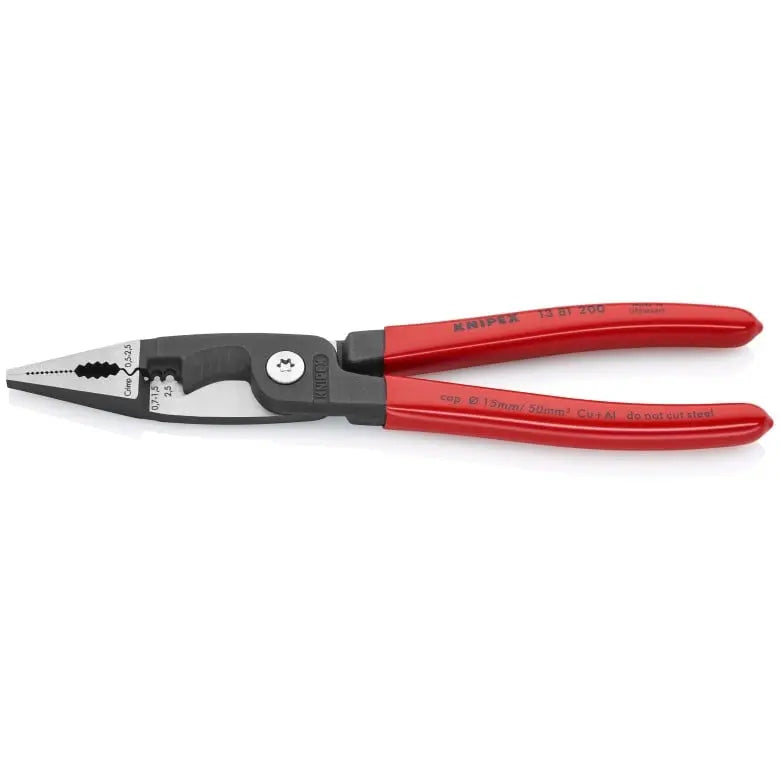 Knipex 6-in-1 Electrical Metric Wire Installation Plier, 8 in - KN 13 81 200 Knipex