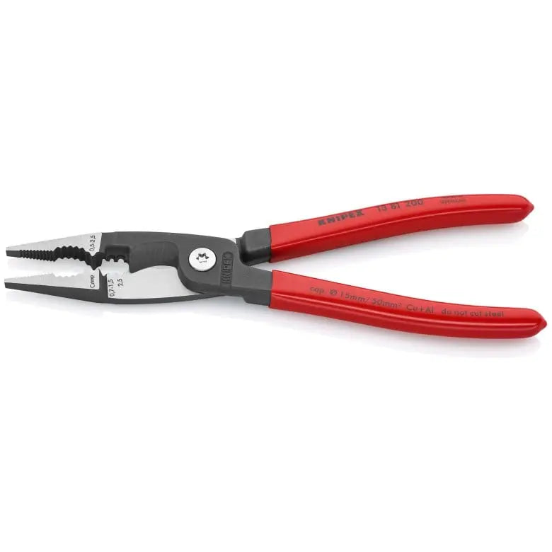 Knipex 6-in-1 Electrical Metric Wire Installation Plier, 8 in - KN 13 81 200 Knipex