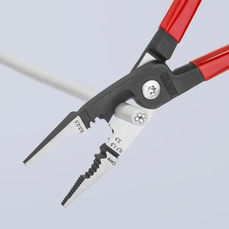 Knipex 6-in-1 Electrical Metric Wire Installation Plier, 8 in - KN 13 81 200 Knipex