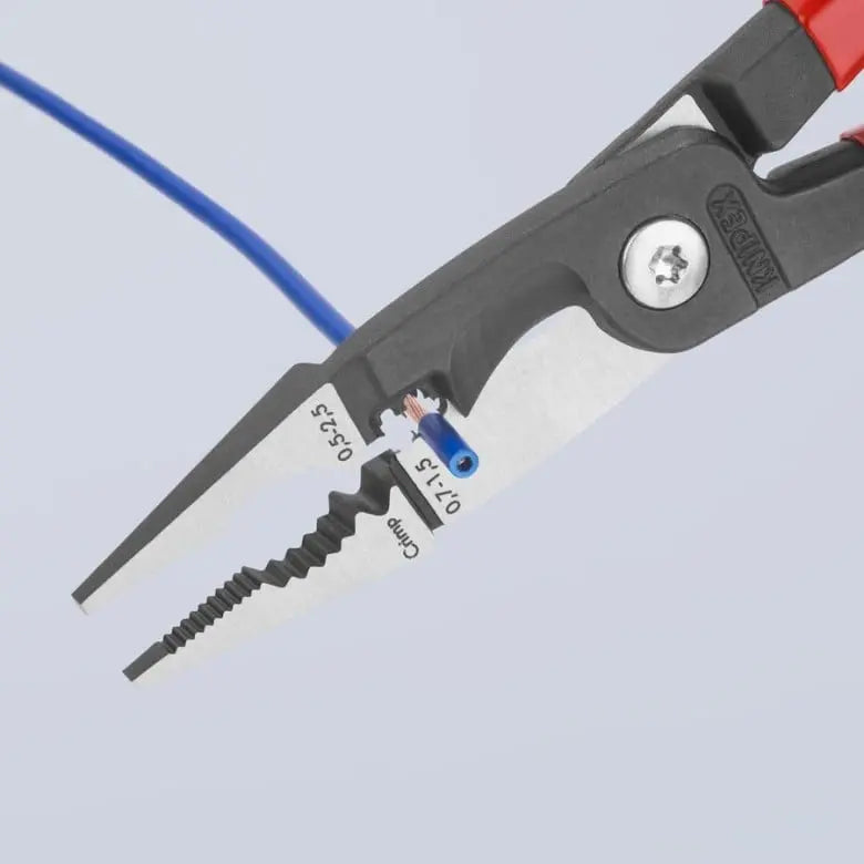Knipex 6-in-1 Electrical Metric Wire Installation Plier, 8 in - KN 13 81 200 Knipex