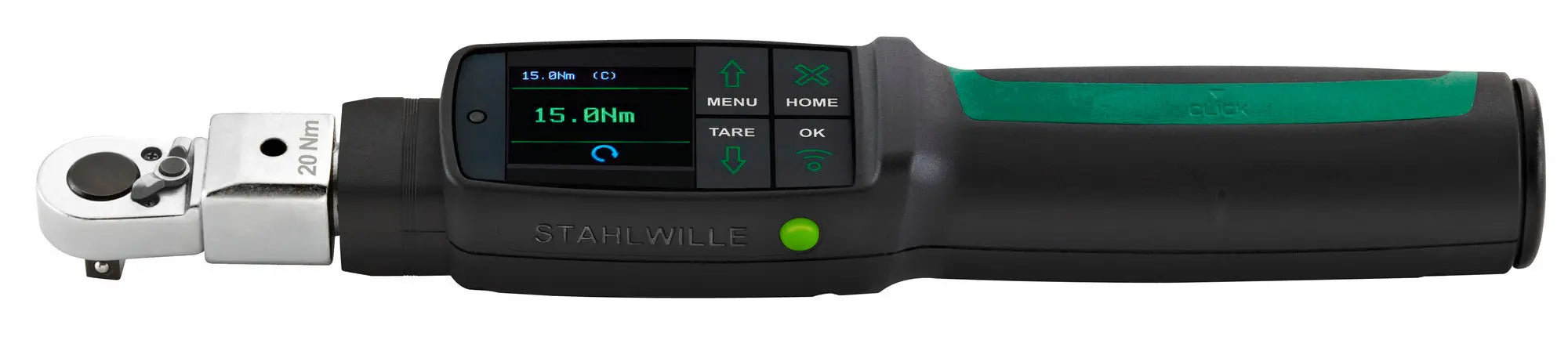 Stahlwille MANOSKOP Electromechanical Angle Torque Wrench with Insert Ratchet, 2 - 20 Nm - ST 96501002 Stahlwille