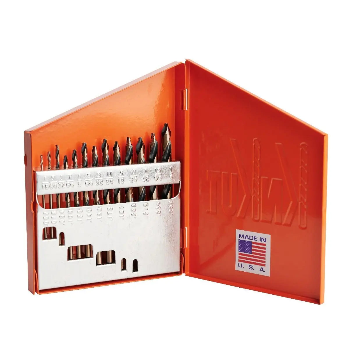 KnKut Set of 13 Step Point Mechanics Length Drill Bit, 1/16 in - 1/4 in by 64ths - 13KK10 KnKut