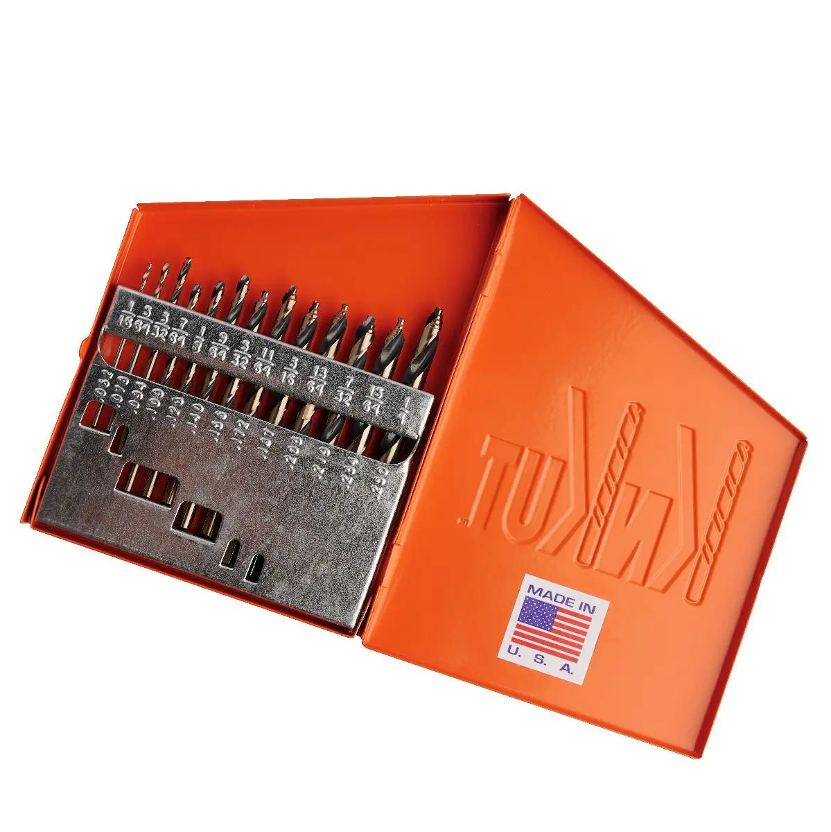 KnKut Set of 13 Step Point Mechanics Length Drill Bit, 1/16 in - 1/4 in by 64ths - 13KK10 KnKut