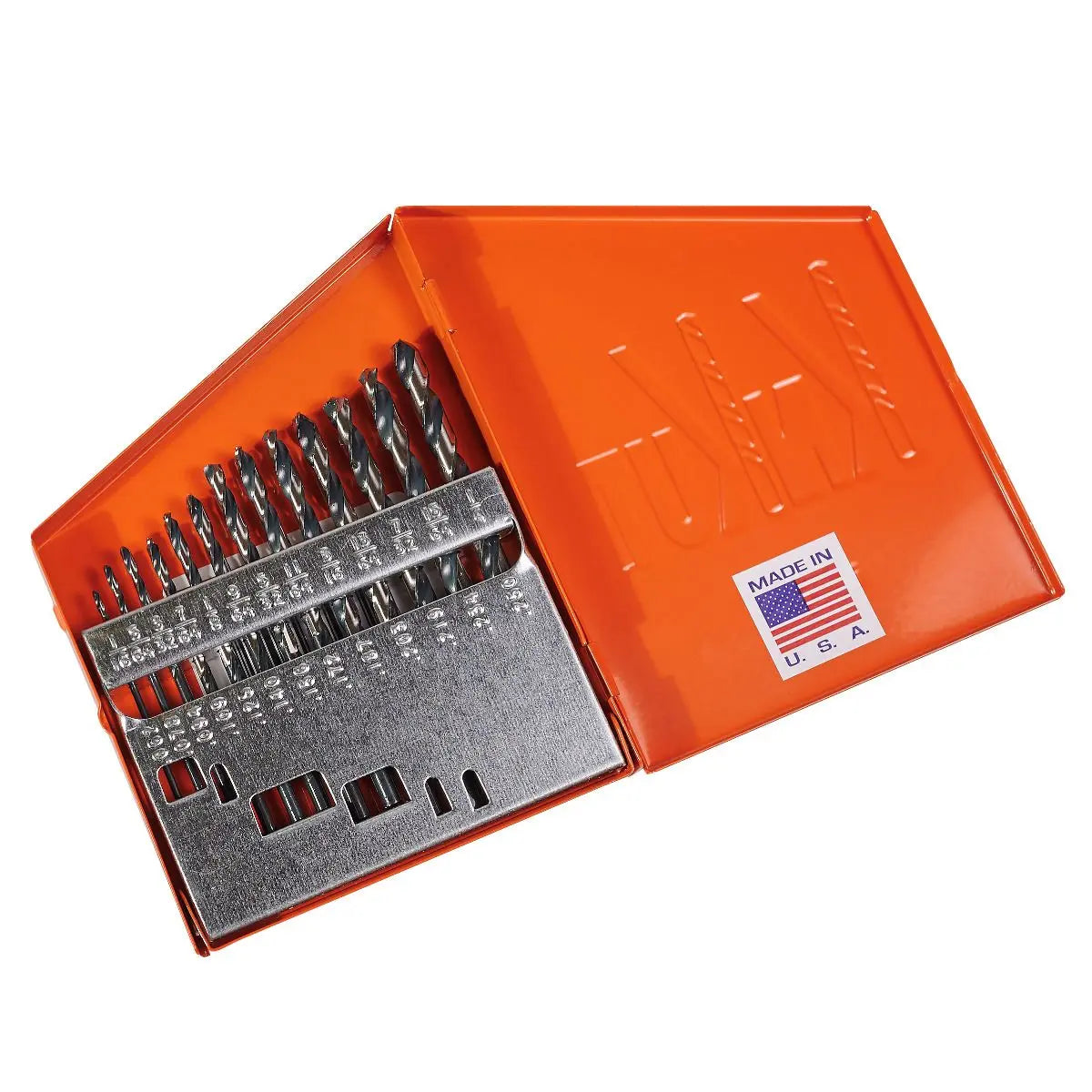 KnKut Set of 13 Fractional Jobber Length Drill Bit, 1/16 in - 1/4 in by 64ths - 13KK5 KnKut