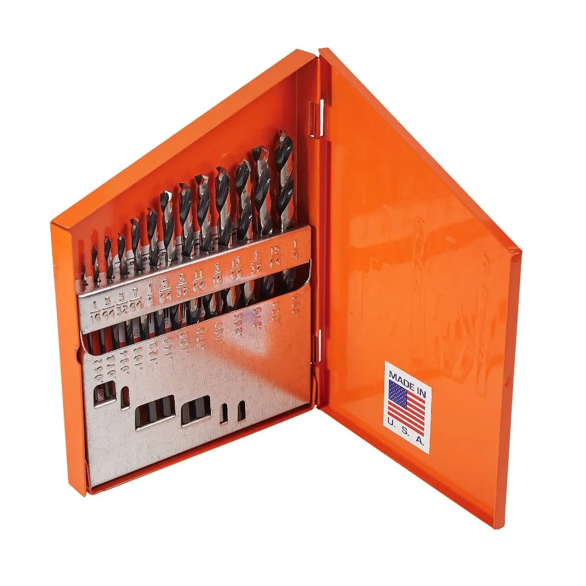 KnKut Set of 13 Fractional Jobber Length Drill Bit, 1/16 in - 1/4 in by 64ths - 13KK5 KnKut