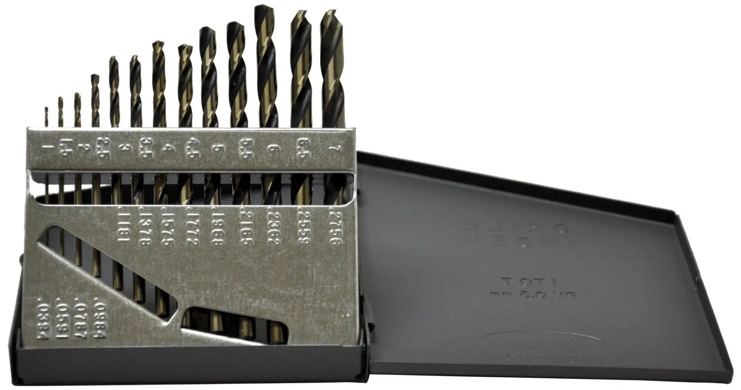 KnKut Set of 13 Metric Jobber Length Drill Bit, M1 - M7 x 0.5mm - 13KK5M KnKut
