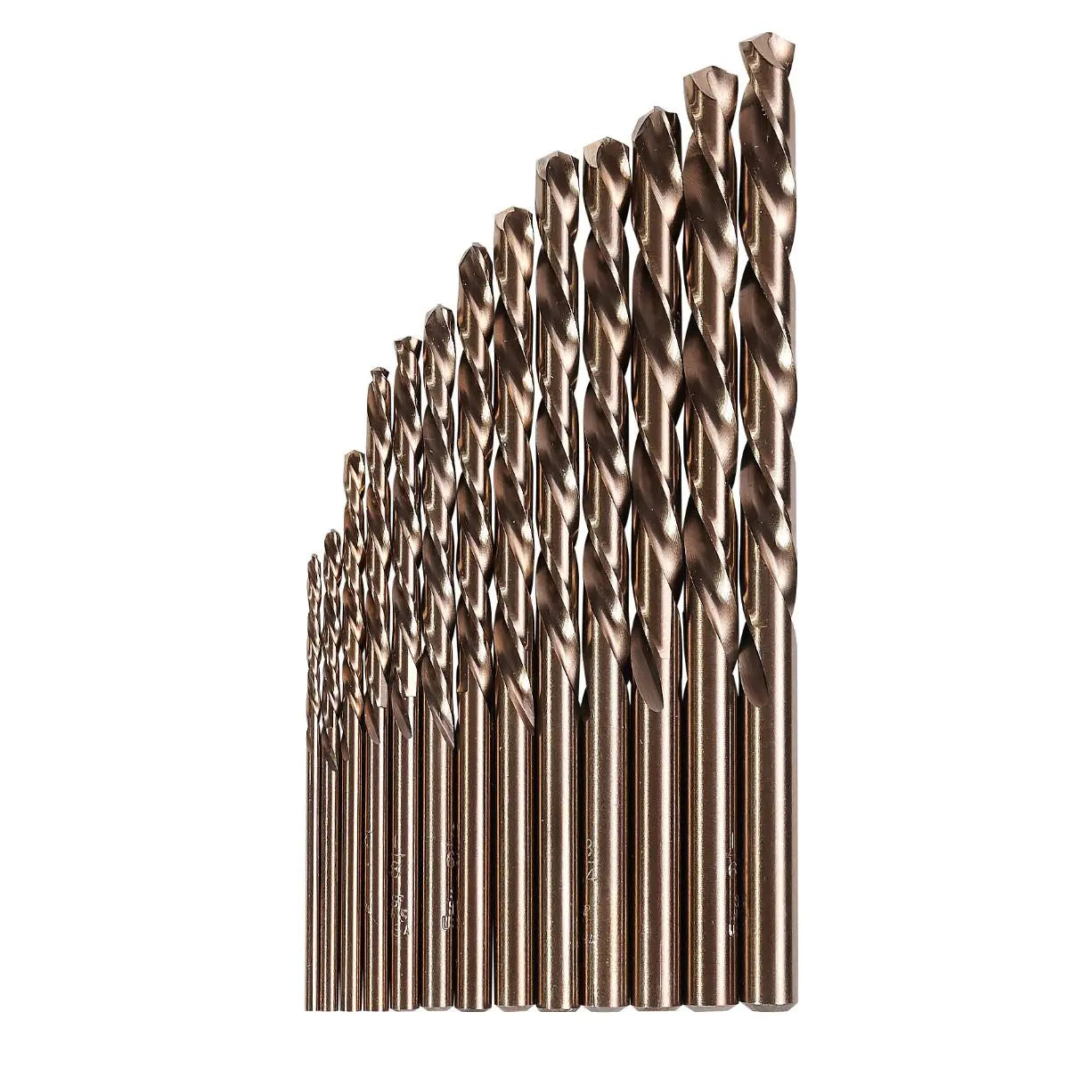 KnKut Set of 13 Fractional Jobber Length Left Hand Drill Bit, 1/16 in - 1/4 in by 64ths - 13KK6 KnKut
