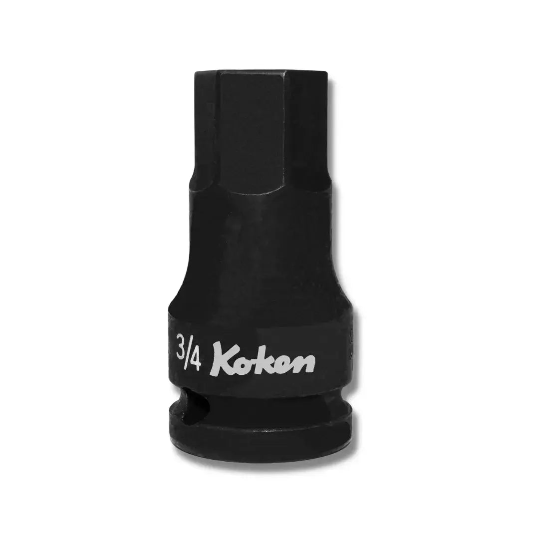 Ko-ken Tools 1/2 in Square Drive Hexagon Impact Bit Socket, 3/8 in - 14012A.60-3/8