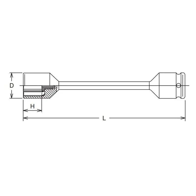 Ko-ken Tools 1/2 Sq. Dr. Torsion Bar 21mm x 100Nm Length 216mm Ko-ken Tools