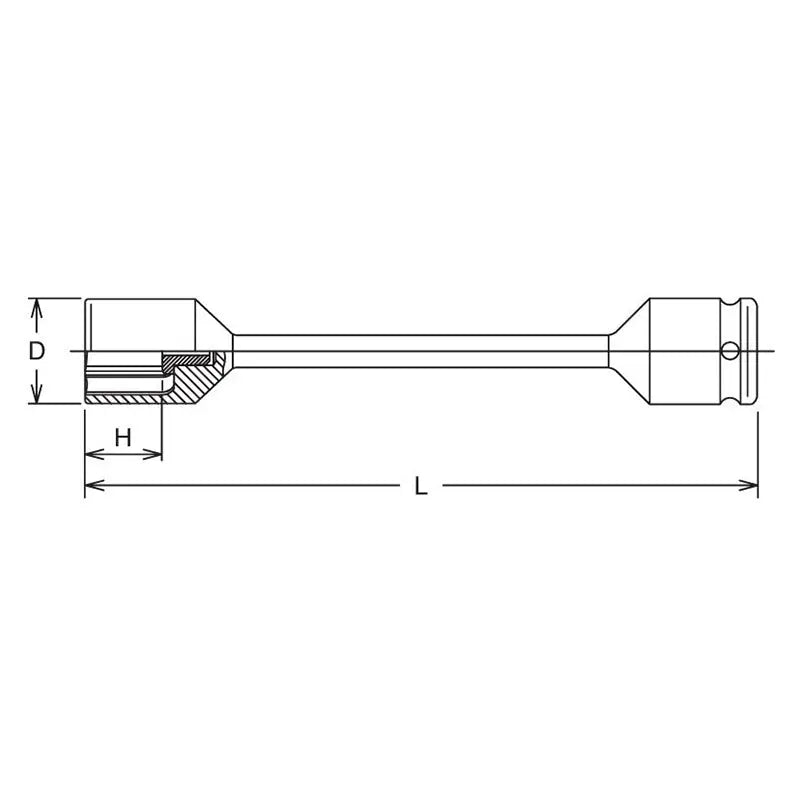 Ko-ken Tools 1/2 Sq. Dr. Torsion Bar 19mm x 100NM Length 233mm Color coded Ko-ken Tools