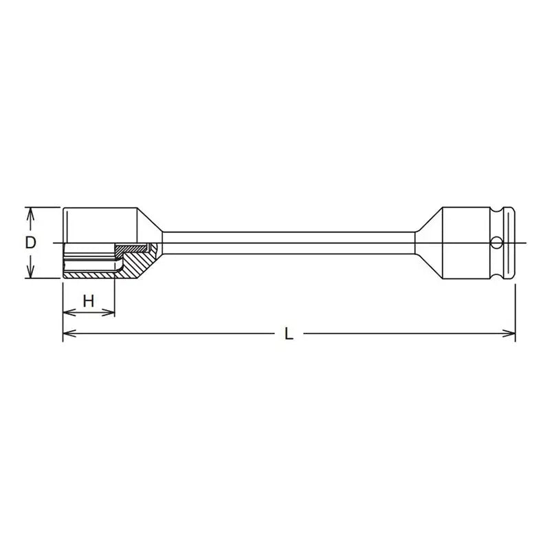 Ko-ken Tools 1/2 Sq. Dr. Torsion Bar 21mm x 120NM Length 205mm Color coded Ko-ken Tools