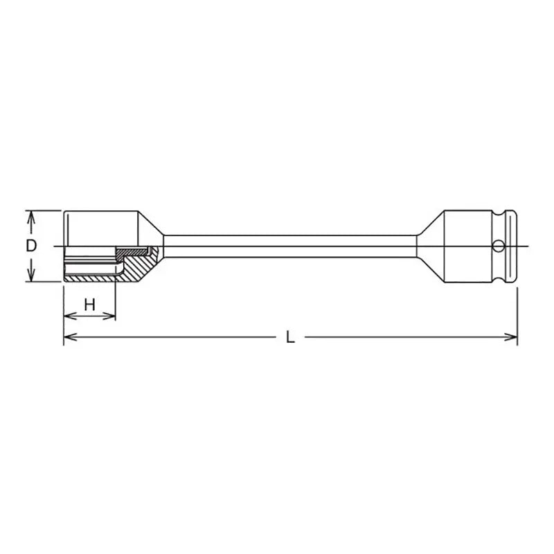 Ko-ken Tools 1/2 Sq. Dr. Torsion Bar 22mm x 150NM Length 220mm Color coded Ko-ken Tools