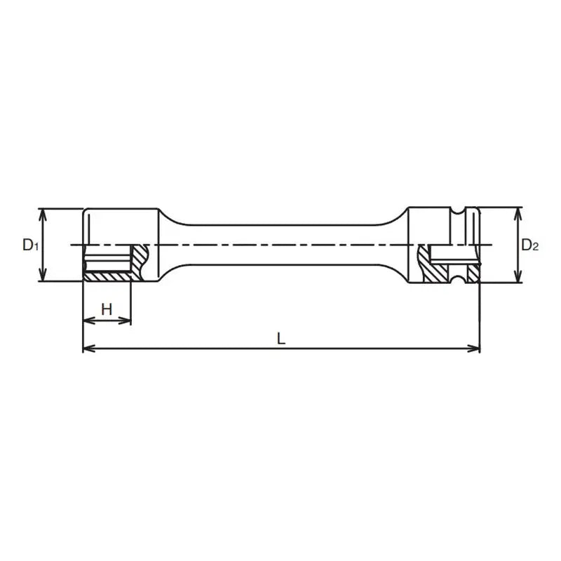 Ko-ken Tools 1/2 Sq. Dr. Extension Socket 14mm 6 point Length 150mm Ko-ken Tools