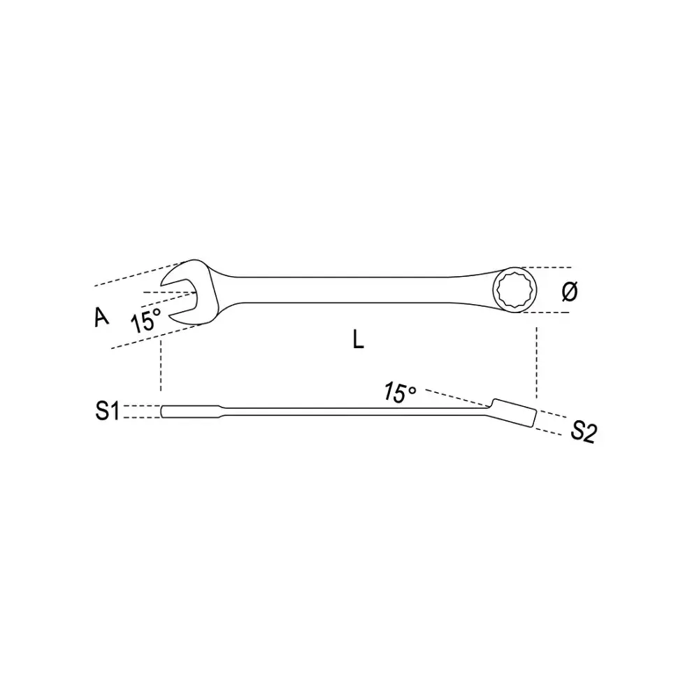 Beta Tools 142 Series 12-Point SAE Reversible Ratcheting Combination Wrench, 11/16 in - BT 001420317 Beta Tools