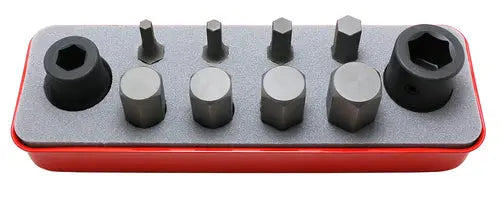Ko-ken Tools 1/2 Sq. Dr. Bit + Bit Holder Set 5-19mm Hex 10 pieces Ko-ken Tools