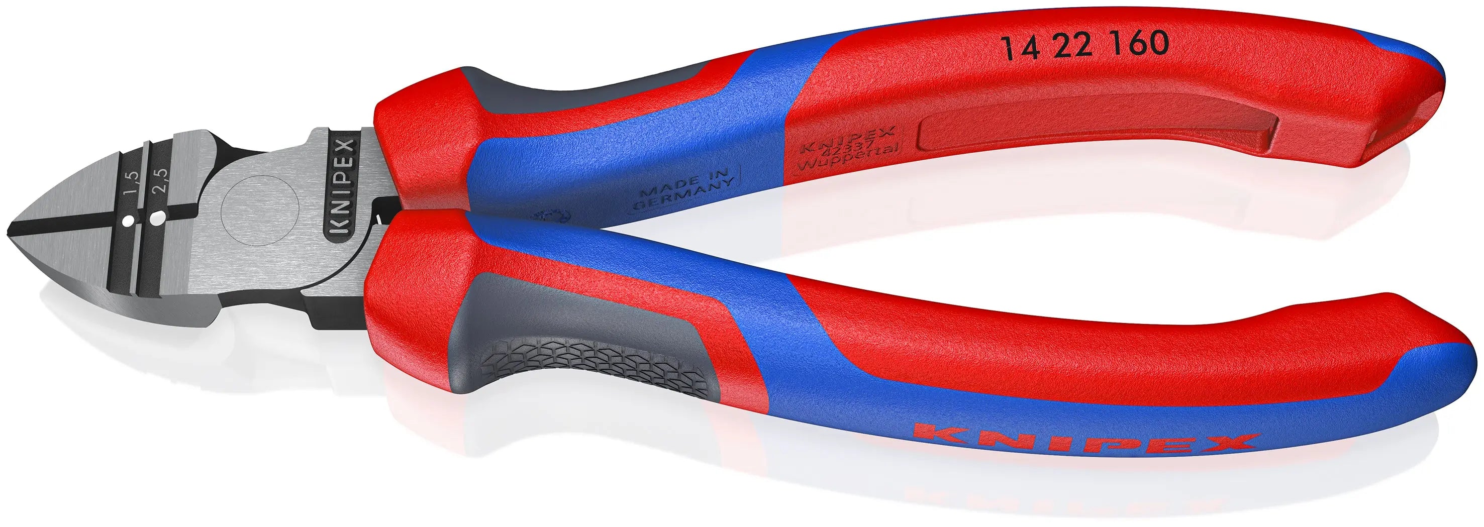 KNIPEX 14 22 160 | 6 1/4" Diagonal Cutting Pliers with Stripper Knipex