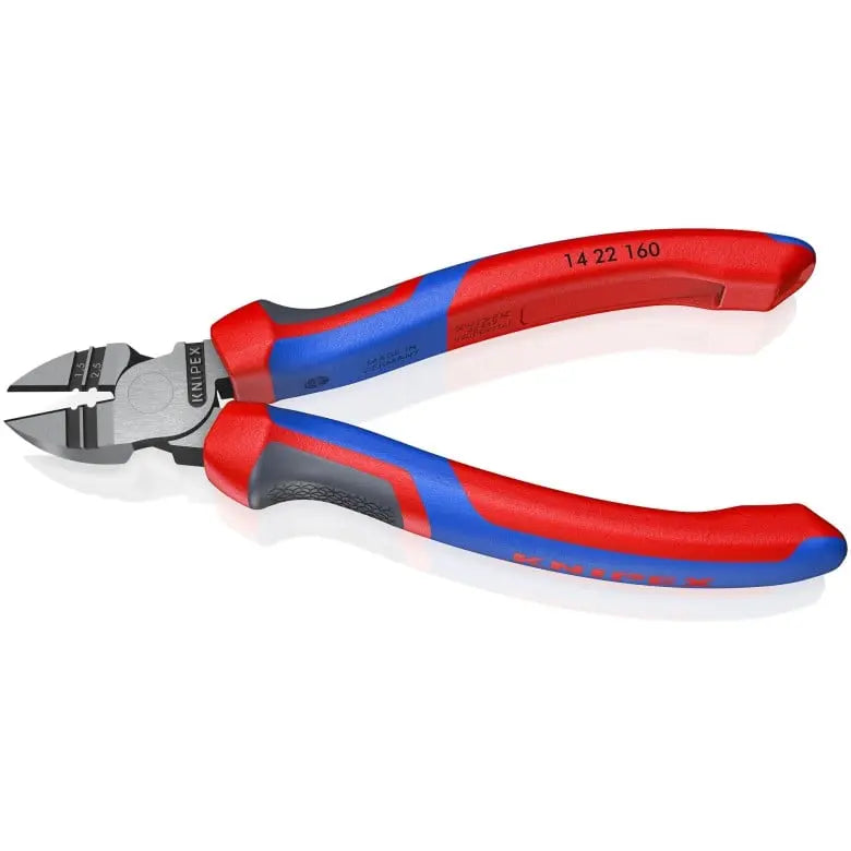 Knipex Diagonal Cutting Plier with Stripper, 6-1/4 in - KN 14 22 160 Knipex
