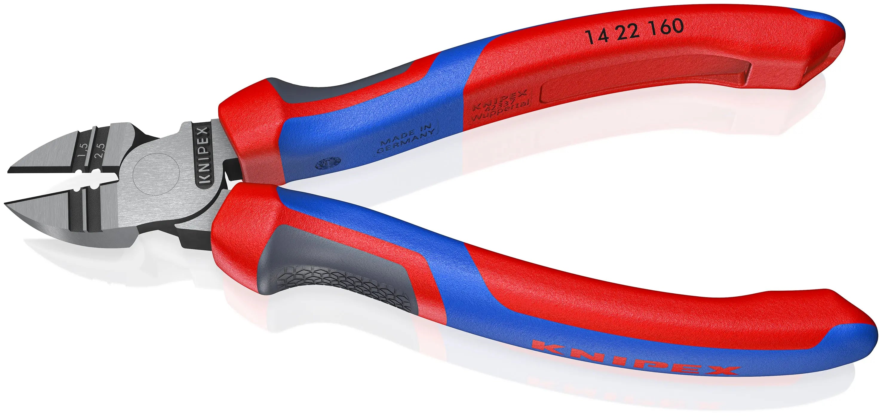 KNIPEX 14 22 160 | 6 1/4" Diagonal Cutting Pliers with Stripper Knipex