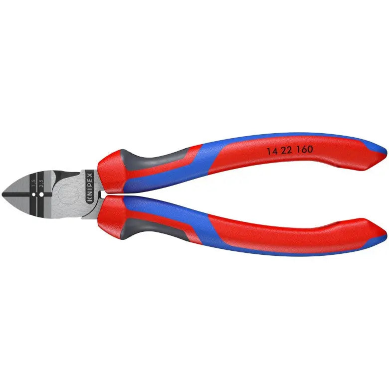 Knipex Diagonal Cutting Plier with Stripper, 6-1/4 in - KN 14 22 160 Knipex