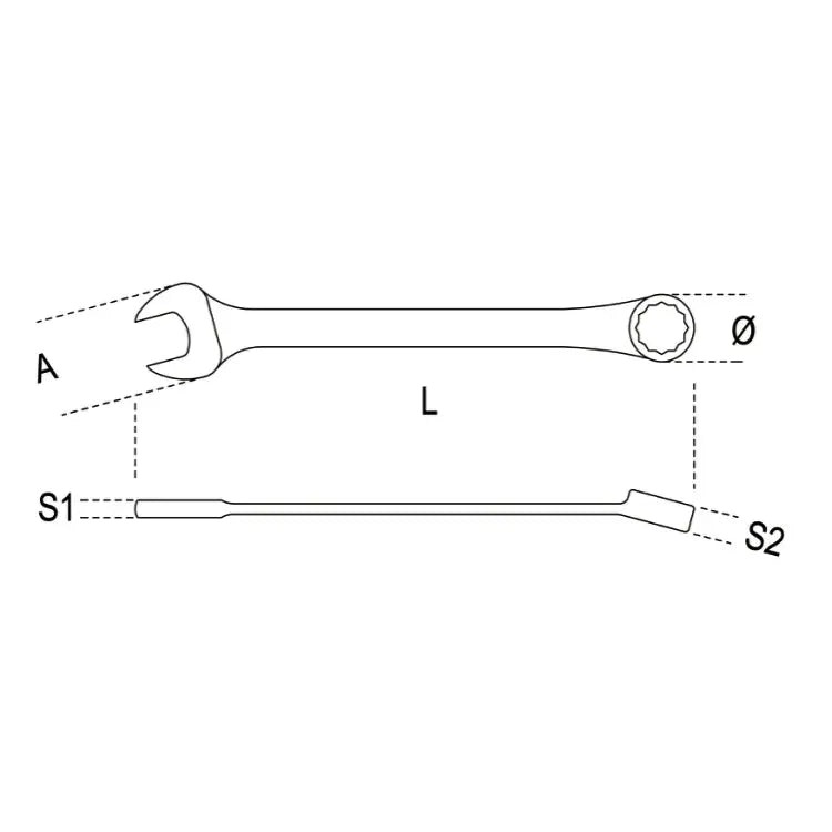 Beta Tools (Article# 142SN 7) Swivel End Ratcheting Combination Wrench - BT 001420207 