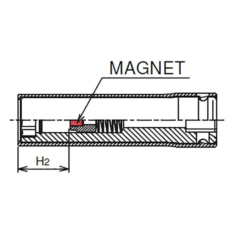 Ko-ken Tools 1/2 Sq. Dr. Socket with Plastic Protector 17mm Slide Magnet Length 80mm Turnable POM cover Ko-ken Tools