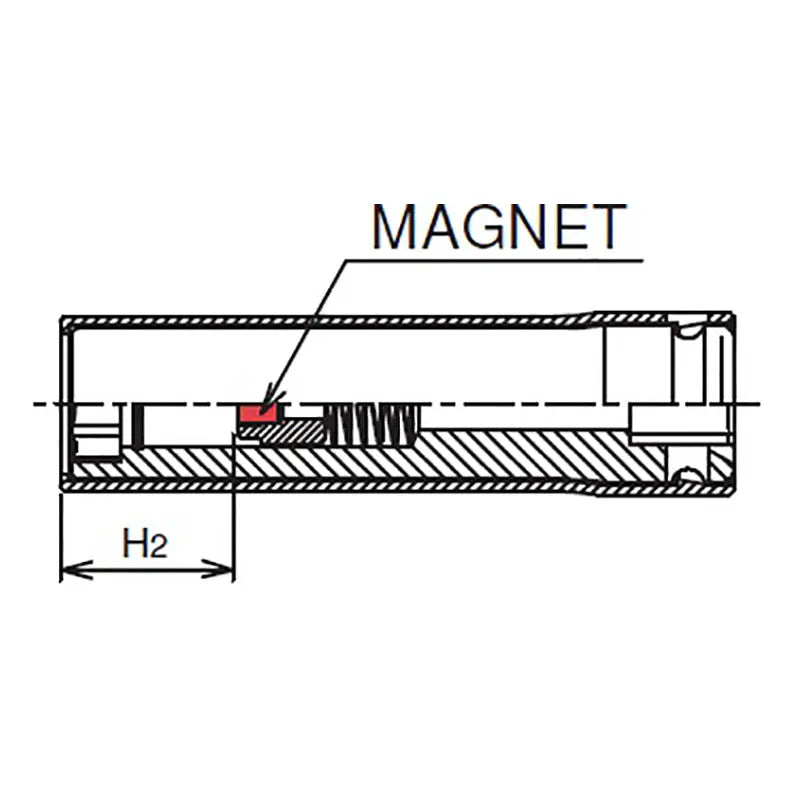 Ko-ken Tools 1/2 Sq. Dr. Socket with Plastic Protector 19mm Slide Magnet Length 80mm Turnable POM cover Ko-ken Tools