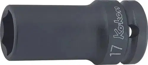 Ko-ken Tools 1/2 in Square Drive 6-Point Thin Wall Semi-Deep Impact Socket, 20mm - 14301X-20