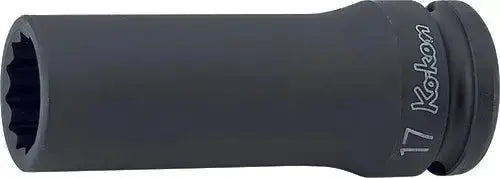 Ko-ken Tools 1/2 in Square Drive 12-Point Deep Impact Socket, 9mm - 14305M-9
