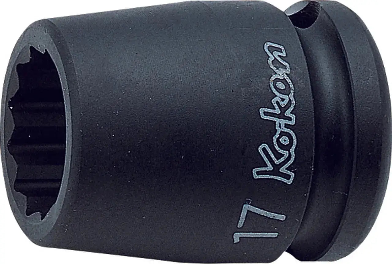 Ko-ken Tools 1/2 in Square Drive 12-Point Socket, 1-7/16 in, Length 46mm - 14405A-1.7/16