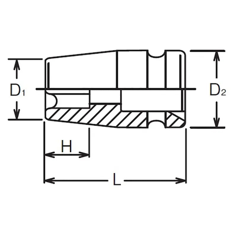 Ko-ken Tools 1/2 Sq. Dr. Impact TORXplusÂ® 10EPL Low Profile Socket - Length 38mm Ko-ken Tools