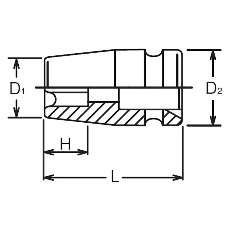 Ko-ken Tools 1/2 Sq. Dr. Impact TORXplusÂ® 20EPL Low Profile Socket - Length 42mm Ko-ken Tools