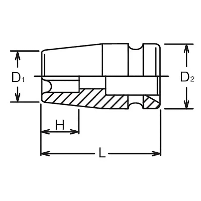 Ko-ken Tools 1/2 Sq. Dr. Impact TORXÂ® E11 Socket - Length 38mm Ko-ken Tools