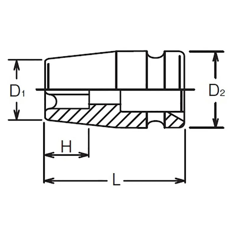 Ko-ken Tools 1/2 Sq. Dr. Socket TORXÂ® E16 Length 38mm Ko-ken Tools