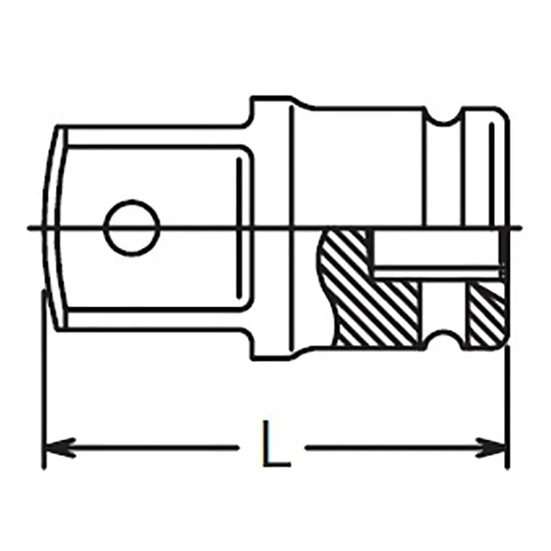 Ko-ken Tools 1/2 Sq. Dr. Extension Adaptor 3/4 Square Length 200mm Ball type Ko-ken Tools