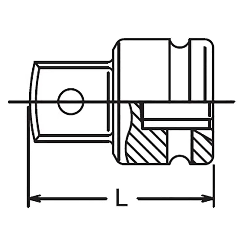 Ko-ken Tools 1/2 Sq. Dr. Adaptor 3/4 Square Length 44mm Ball type Ko-ken Tools