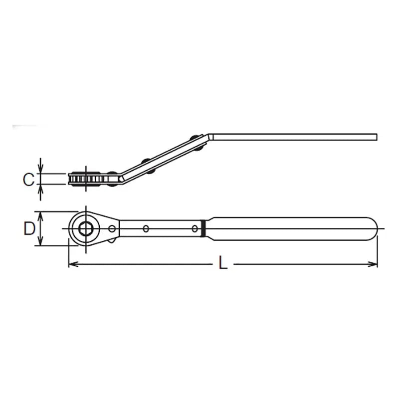 Ko-ken Tools 8mm 6 point Length 200mm For Glow Plug Ko-ken Tools